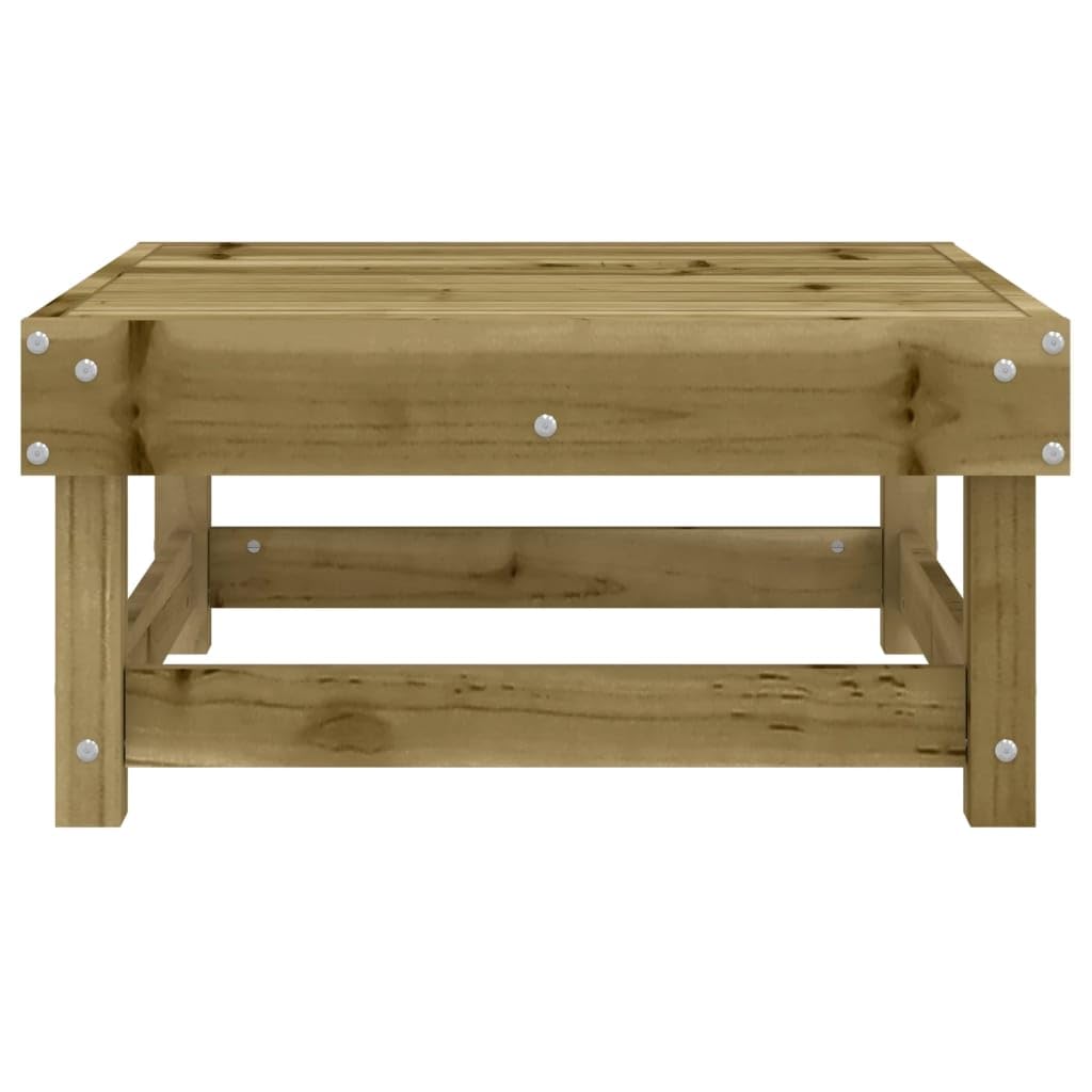 Homgoday Reposapiés de jardín de madera impregnada de pino, muebles, baúles y baúles para exteriores, caja de jardín, portaherramientas de jardín, puf de exterior, baúl de exterior k