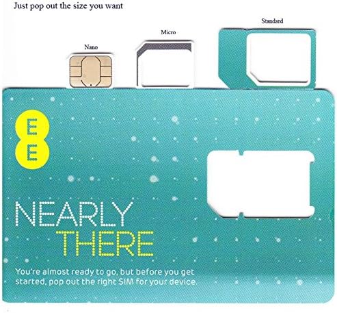 Europe (UK EE) 4G Mobile Broadband Data SIM preloaded with 2GB lasting 30 days FREE ROAMING / USE in Europe