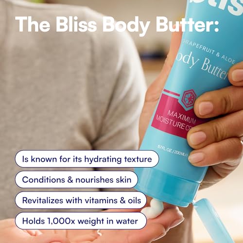 Image of Bliss Grapefruit and Aloe Body Butter Moisturizer - 6.7 Fl Oz - Skin-Loving