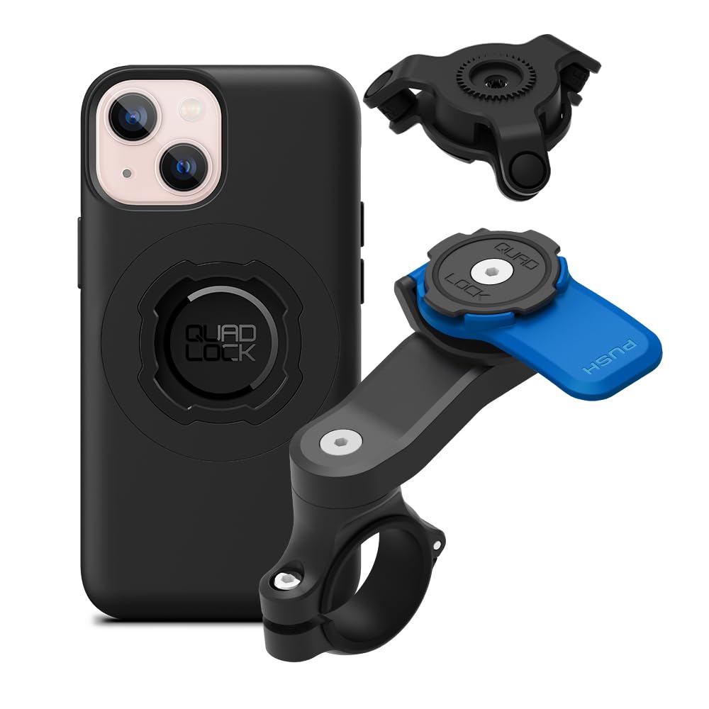 QUAD LOCK 振動防止マウントセット iPhone13 mini Amazon.co.jp: Quad Lockオートバイハンドルバー電話マウントキット