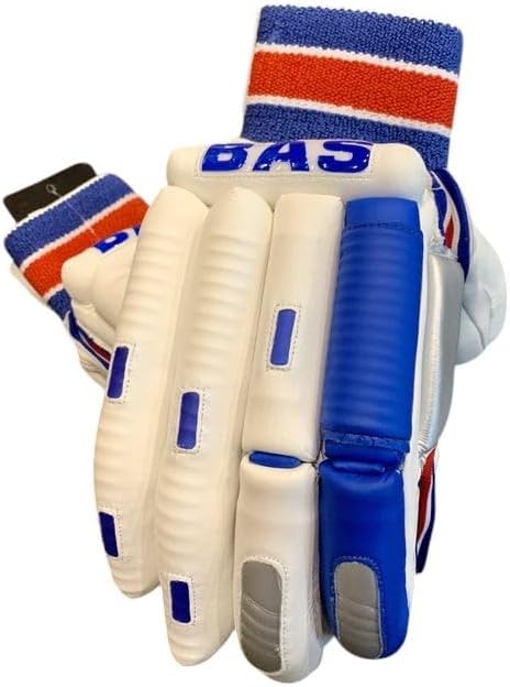BAS Leather Vampire Player Edition Batting Gloves - BOY Size, RIGHTY, Cricket, Multicolour
