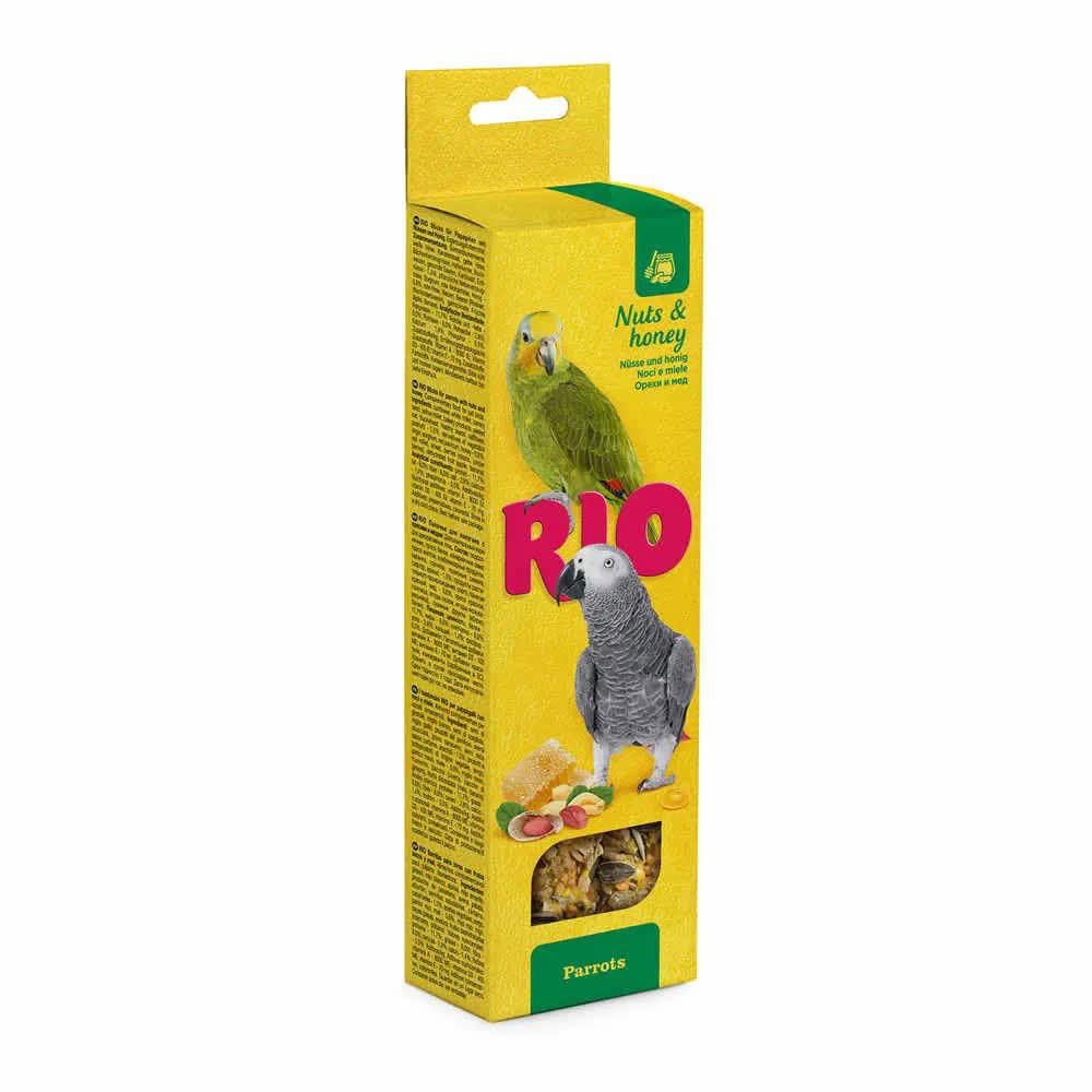 Rio Sticks Honig und Nüsse Papageien, 8 x 2 x 90 g