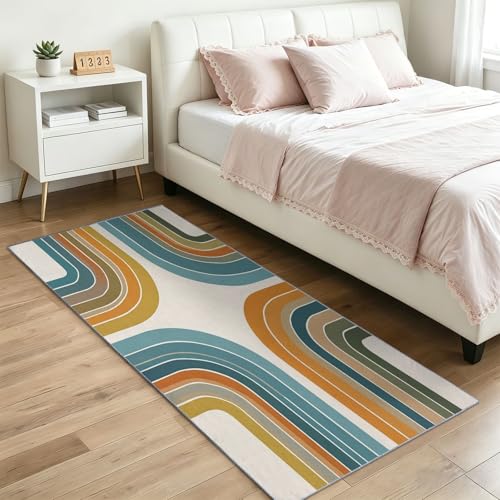 Tapis doux arc color-block bleu-vert pour une ambiance cocooning - 5
