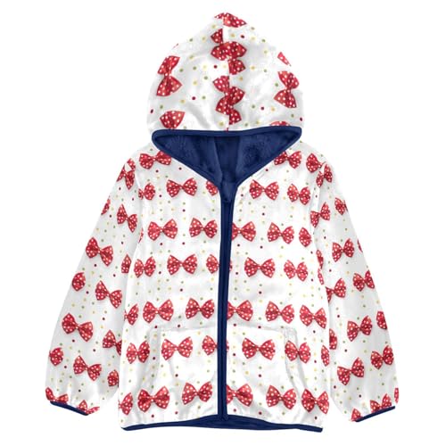Bows Boys Fleece Coat,Children's Zip-Up Hoodie Jacket,Baby Warm Fashion Outerwear 3-10T,A113262