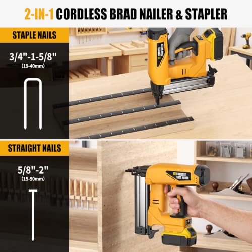 VERVEWAVE Cordless 2-in-1 Brad Nailer for DeWalt