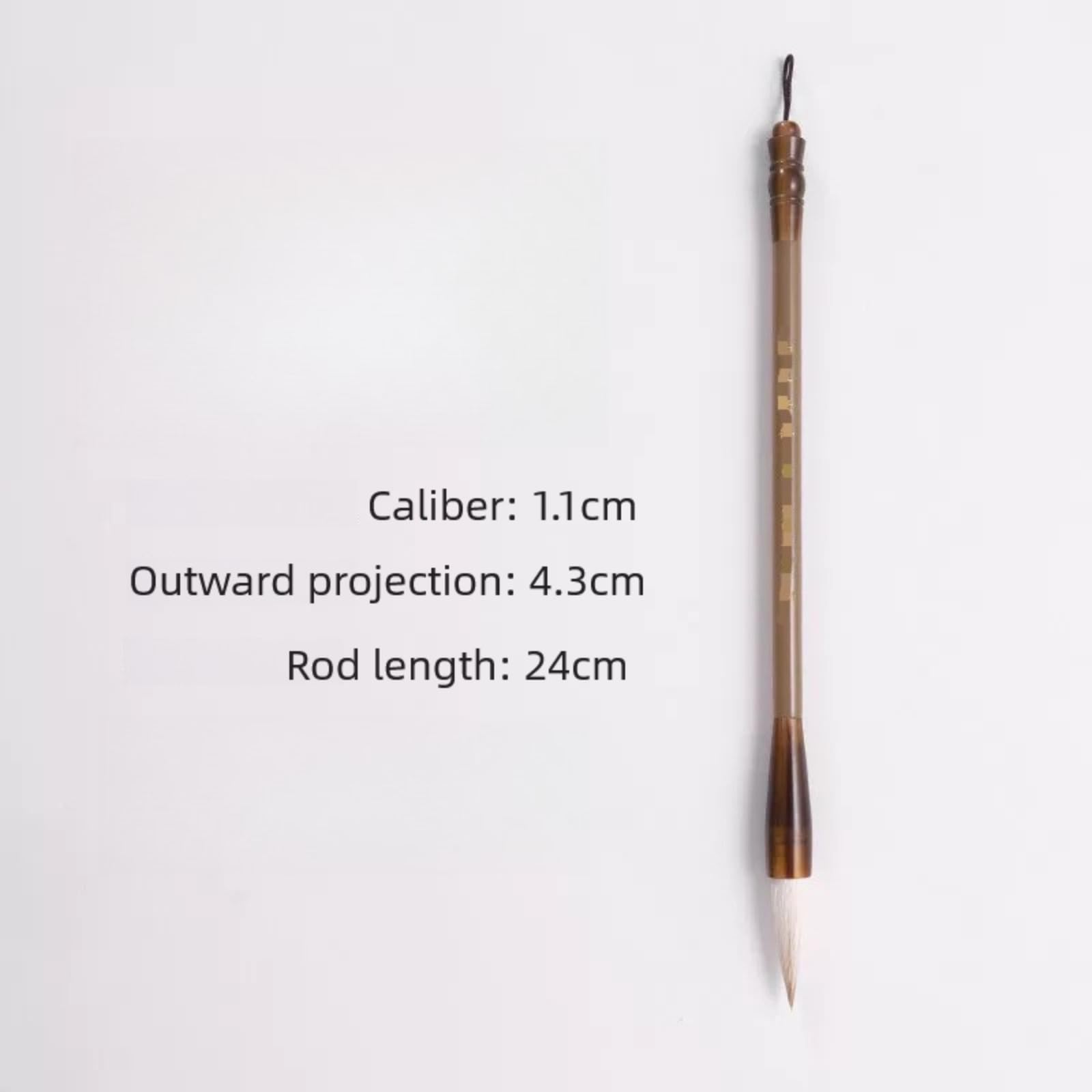 Pędzel do pisania z wilkiem szczotka do kaligrafii dla początkujących, 24 cm, 24 cm, regularny pędzel do ćwiczenia kaligrafii