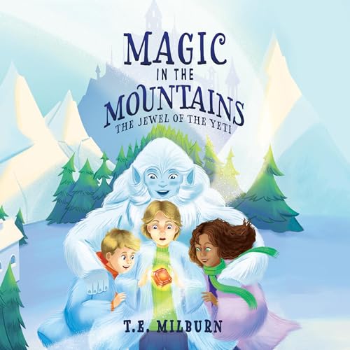 Diseño de la portada del título Magic in the Mountains