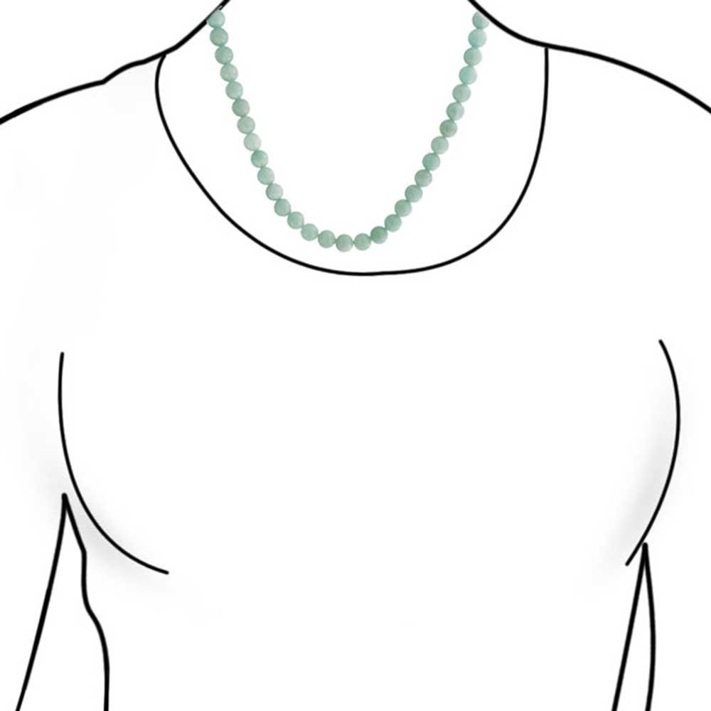 Collana girocollo classica semplice annodata a mano con filo di perle rotonde da 10MM in pietre semipreziose, gioielli occidentali per donne, chiusura a barretta, lunghezza 15 17 19 pollici.