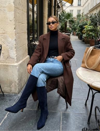 Image of Modatope Knee High Boots for Women Kitten Heel Boots