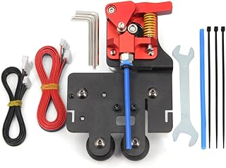 Zeberoxyz Upgrade Direct Drive Support Aluminum Plate with 4pcs Pulleys with Dual Gear Extruder with Stepper Motor Kit for Ender 5 Series (Plate+Extruder+Motor Kit)