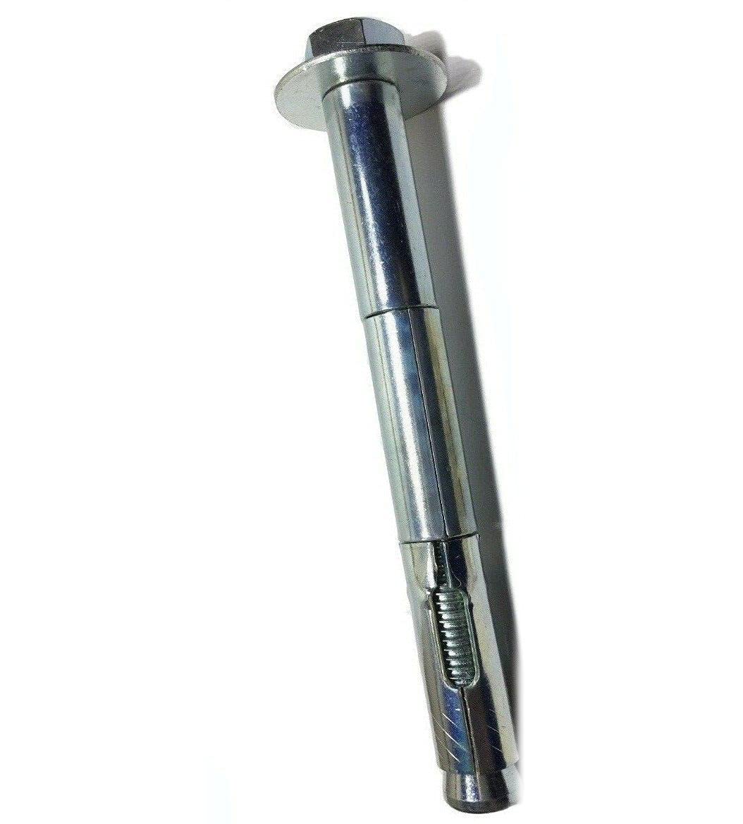 Pr-Mch Package of 100, 5/8" x 2 1/4" Hex Head Concrete Sleeve Anchor Zinc Plated Set Kit #DR-D7759D