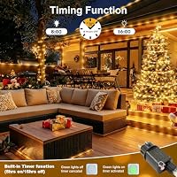 Liyade LED Lichtschlauch Außen, 30m 600LED, Fernbedienung, IP65 Wasserdicht – Ansicht 5