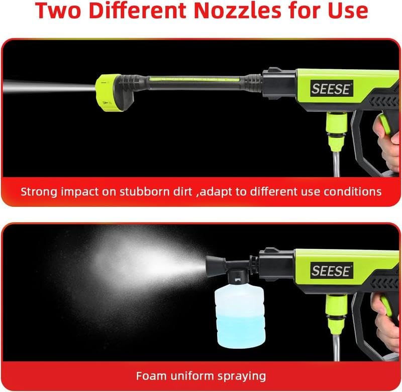 Seese Cordless Pressure Washer 1450 PSI with Charger Base - Image 5