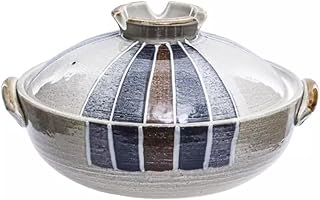 萬古焼 土鍋 一珍トクサ 三鈴陶器 日本製 直火鍋 (7号)