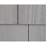 Polaris Homeside Select Double 7in. Cedar Shake Vinyl Siding (1/2 Square) Charcoal Gray