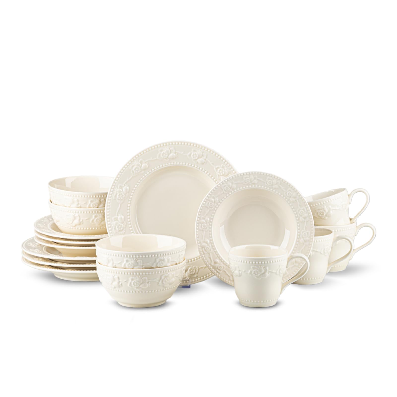 Amazon.com | FANGJING Embossed Strawberry Ceramic Dinnerware Set