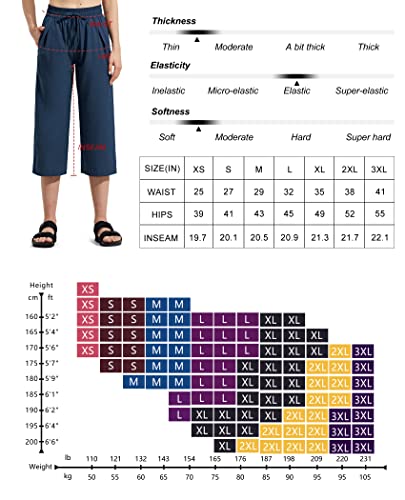 Zuty Capri Pants For Women Wide Leg Lightweight Quick Dry Comfy Loose Lounge Sweatpants Capris Crop Pants Pockets Beige 4Xl #TOP5