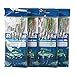 4 Pcs Fishing Sabiki Baits Rigs Snelled Hooks Octopus with Hair Skirted Lures