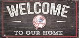 Fan Creations MLB New York Yankees Unisex New York Yankees Welcome Distressed Sign, Team Color, One Size