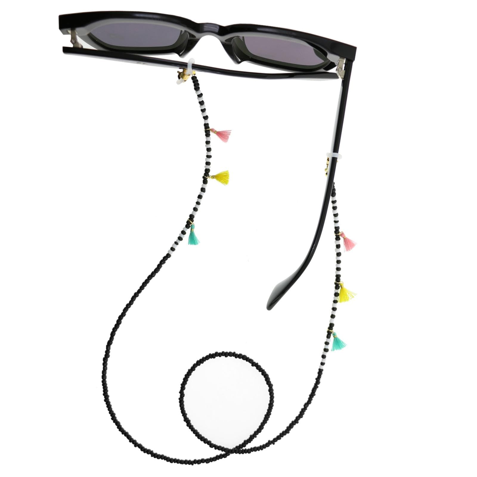 Eyeglass Chain Black Eyewear Chain Sunglass Strap for Anniversary Gift Beach Health & Beauty | Vision Care | Eyeglass Straps & Cords-image-42