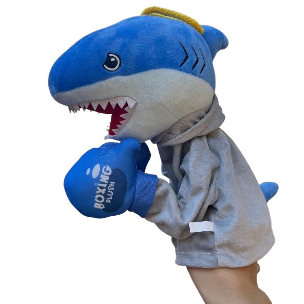 Kung Fu Sharks, Boxpuppen, Handpuppen - Boxpuppen, Kung Fu Tierspielzeug Husky Handschuhe, Geburtstagsfeier Haustierspielzeug, lustige Geschenke für kleine Hunde und Katzen zum Spielen (Baby Shark)