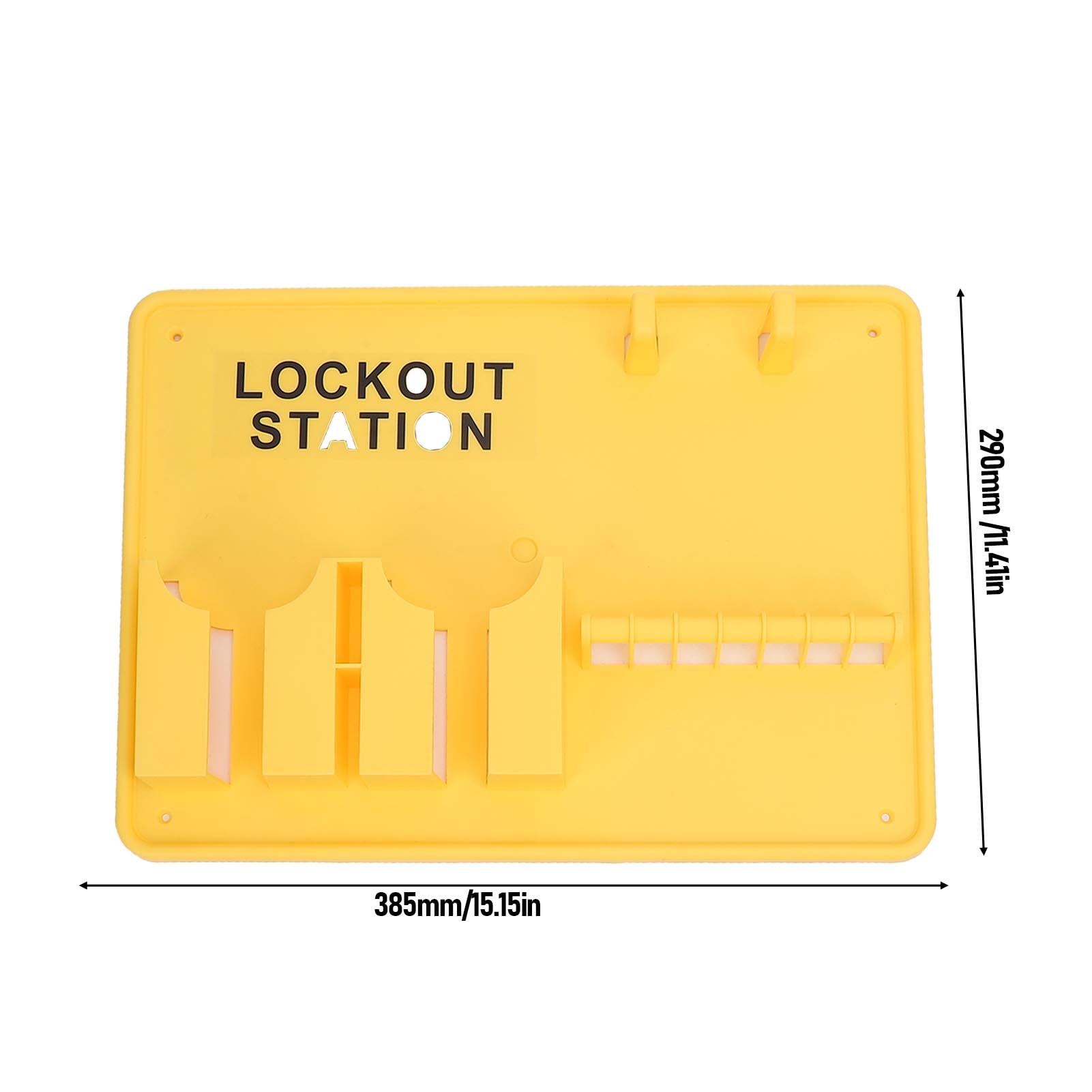 banapoy Kit de Estación Bloqueo y Etiquetado Loto Devices, Juego Tablero Bloqueo Seguridad Industrial Montaje en Pared con 10 Etiquetas, 2 Cerrojos, Tablero Kit y Etiquetado