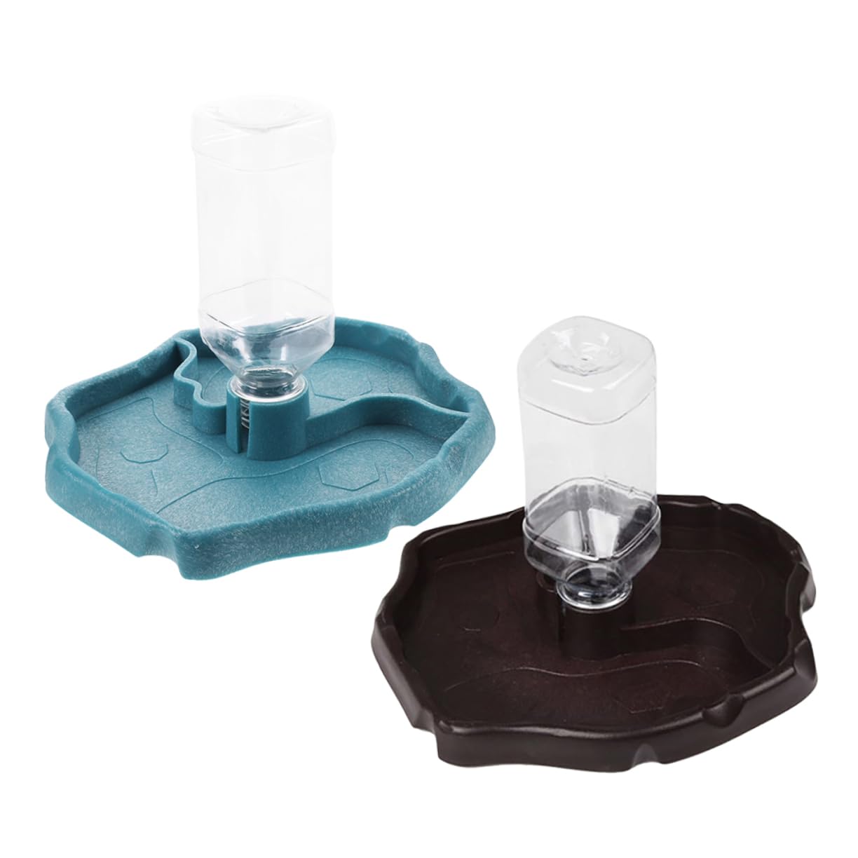 Distributore Automatico d'Acqua ABS 2 Pezzi per Rettili | Piatto Cibo e Acqua, Facile da Pulire, per Tartaruga e Uccelli
