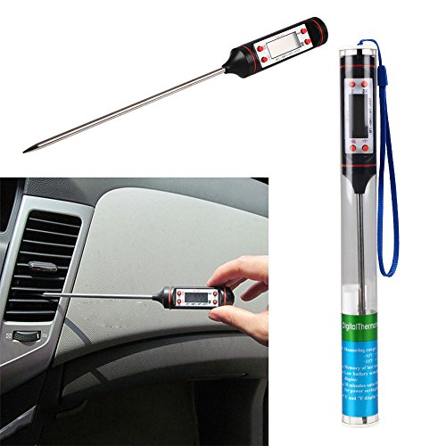 Sedeta Fenghong LCD-Digital-Thermometer Messgerät Check Tool Klimaanlage Thermometer Outlet Nadeltyp Auto-Auto-Träger