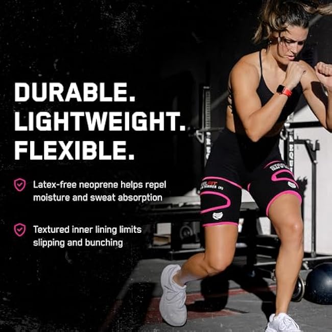 SteelFit Thigh Trimmers for Women & Men ¨C Latex-Free Neoprene Thigh Slimmer Trainer Wraps for Increased Circulation, Heat & Sweat - Adjustable Non-Slip Fit, Moisture-Wicking Lining - On Size Fits Most
