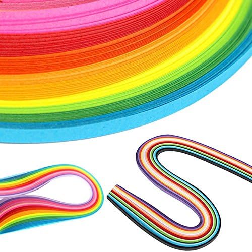 Quilling Paper Set 260 Strips 26 Colors 54cm Length/Strips 5 mm 10mm Width Amazon.co.uk Home