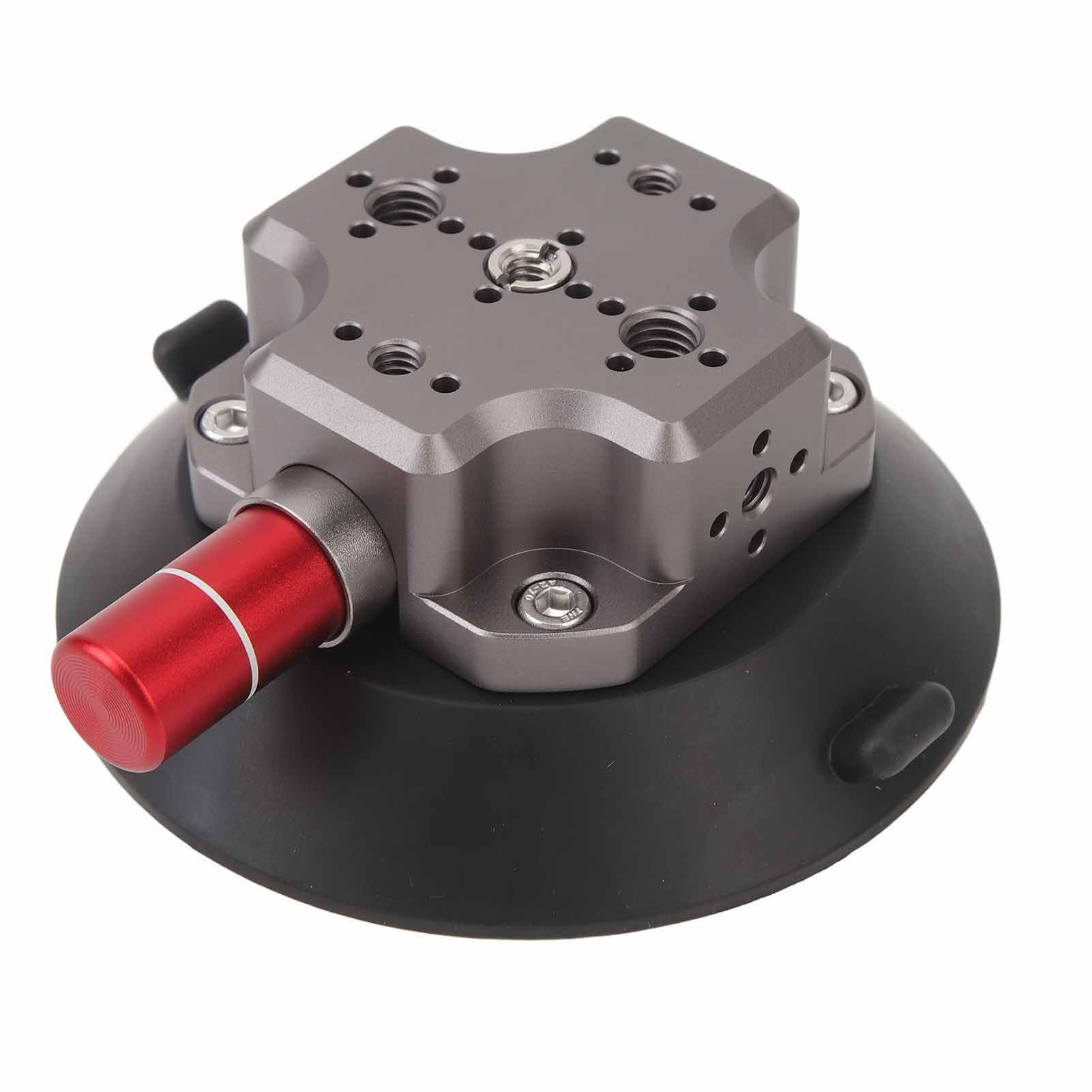 Supporto per Fotocamera a Ventosa Robusto Lega di Alluminio e Silicone 4,7" per Action Camera SLR su Auto, Barche Ed Edifici