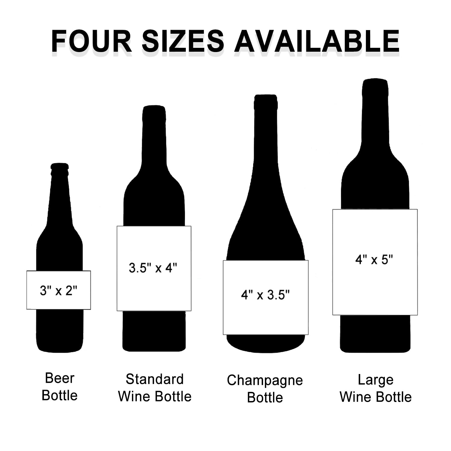 Custom Vinyl Wine Bottle Labels, Champagne Wine Label Photo Stickers, Personalized Engagement Wine Labe, Self-Adhesive Wine Bottle Labels (3.5x4inch (8.89x10.16cm))