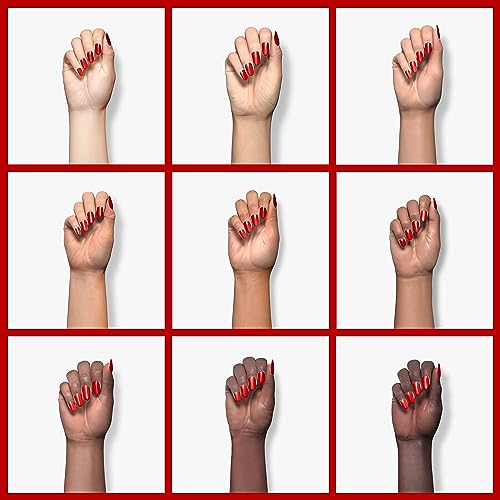 Image of Beetles Red Gel Polish - 15ml /0.51 FL.OZ, Scarlet Red Gel Nail Polish, Soak Off UV LED Nails Art, Long-Lasting Manicure Salon DIY Home