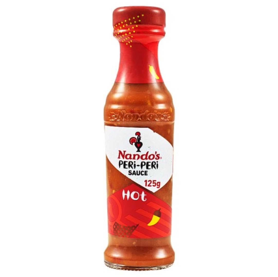 Nando's Hot Peri-Peri Sauce Salsa piccante Salsa di peperoncino 2X 125G - importata da Shestore24