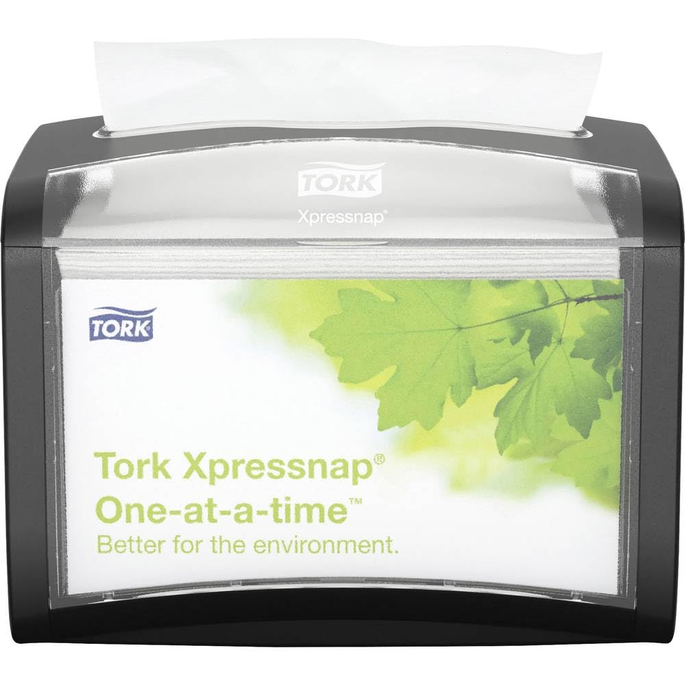 Tork Xpressnap 272611 - Dispensador de mesa (4 unidades, 15,5 x 20,1 x 15,0 cm), color negro