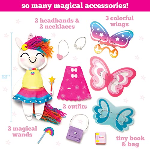 Craft-tastic —Make a Unicorn Friend Craft Kit — Learn to Make Easy-to-Sew Stuffie with Clothes & Accessories — Ages 4+ - Thumbnail 3