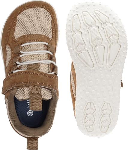 Image of WHITIN Little /Big Kid Wide Barefoot Shoes | Retro Sneakers for Boys /Girls | Adventure-Ready