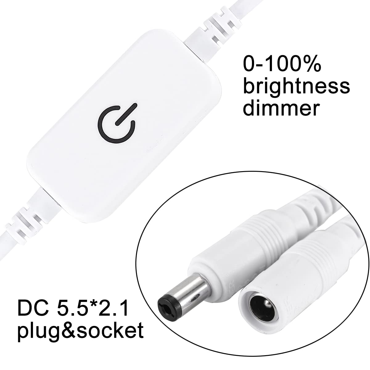 Pack De 2 Contrôleurs De Luminosité LED 12-24V 4A - Interrupteur Tactile, Gradation Facile, Sans Soudure - 2