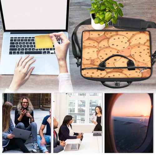 Bolso para portátil con diseño de galletas, 15 pulgadas miniatura 6