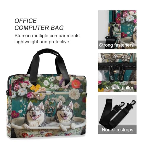 Bolso para portátil 15.6 pulgadas con diseño vintage miniatura 6
