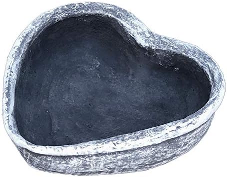 Kieskönig Pflanzschale Pflanzgefäss Herz Garten Blume Grab Rose