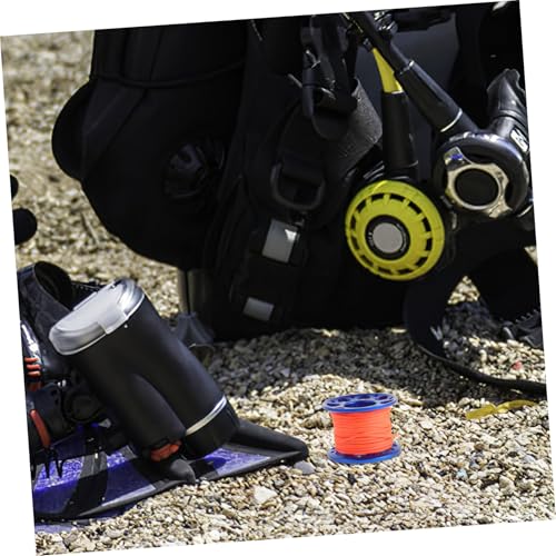Carrete de buceo con cuerda resistente a la corrosión accesorio spool de aluminio compacto 5