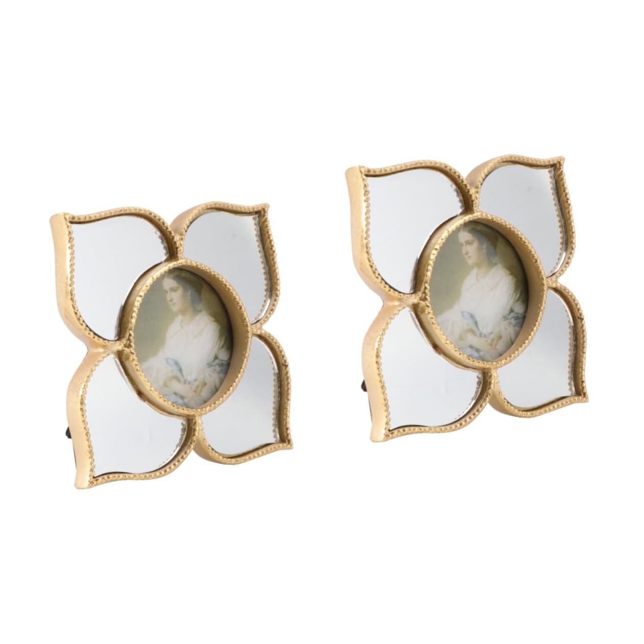 GLEAVI 2stücke Goldene Resin Fotorahmen Dekoration Für Hochzeitsbilder Eleganter Handgefertigter Stabiler Tischrahmen Mit Feinen Details Für Schlafzimmer Und Wohnzimmer