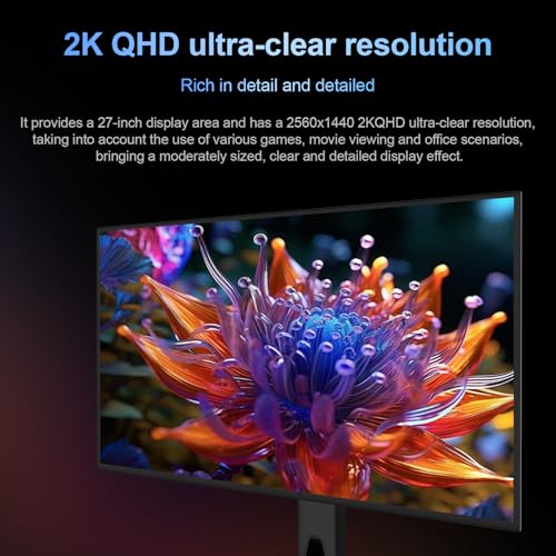 Image of 27 inch OLED Gaming Monitor, 2K QHD(2560x1440), 240Hz, 0.03ms, HDR400 Support, 135% sRGB, Adaptive Sync Height Adjustable,DisplayPort, HDMI, USB, VESA Mountable (R27QD Nightmare)