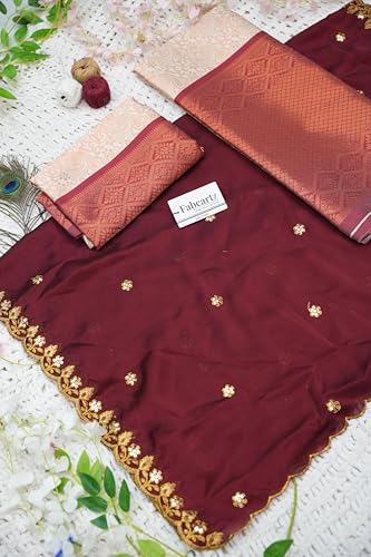 Image of Fabcartz South Indian Half and Half Saree For Women