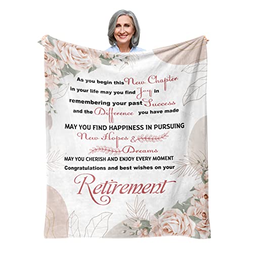 Yofipon African Americans Retirement Gifts for Women, Retirement Blanket 60