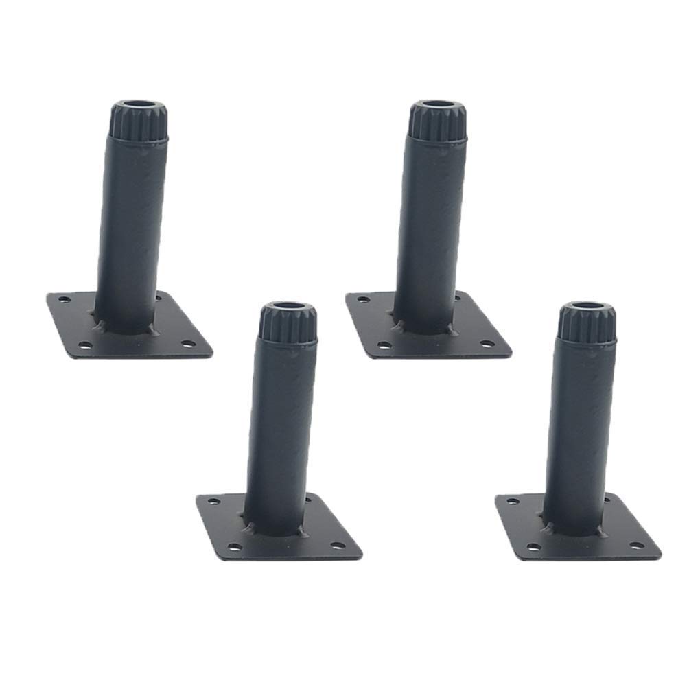 Pies ajustables para patas de mesa y gabinete, recambios de hierro para muebles, 4 piezas