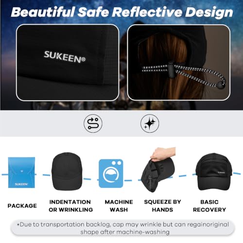 Image of Sukeen Lightweight Running Hat for Women Sports Baseball Cap Unstructured | Quick Dry, Adjustable, Breathable, Comfortable, Absorb Sweat, UPF50+, Packable for Hiking, Tennis, Golf, Workout, Gym, Outing