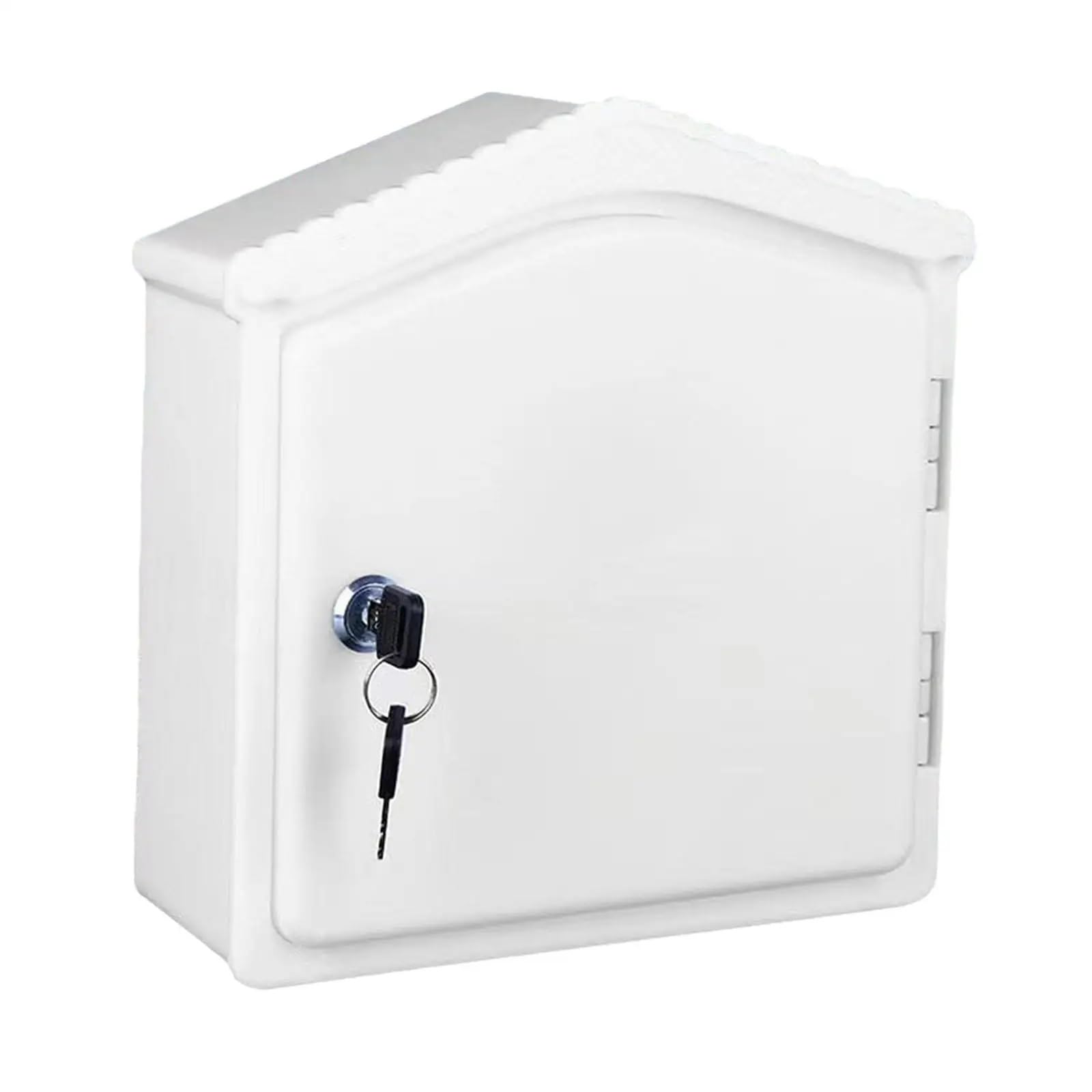 Wall Mounted Letterbox Wall Mount Milk Box with Lock Mailbox Multipurpose Practical Dairy Holder Crate for Dorm Outside Household Cafe