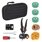 Secateur de jardin 2 in 1, Ciseaux de jardinage greffe professionnels, Kit jardinage pour arbre fruitier twig vine, Pince à greffer de plantes, Outils de jardinage coupe pour cisailles à élagage (A)